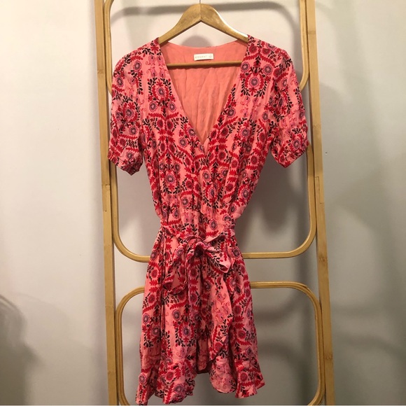 Kookai Dresses Kookai Pink Mini Wrap Dress Poshmark
